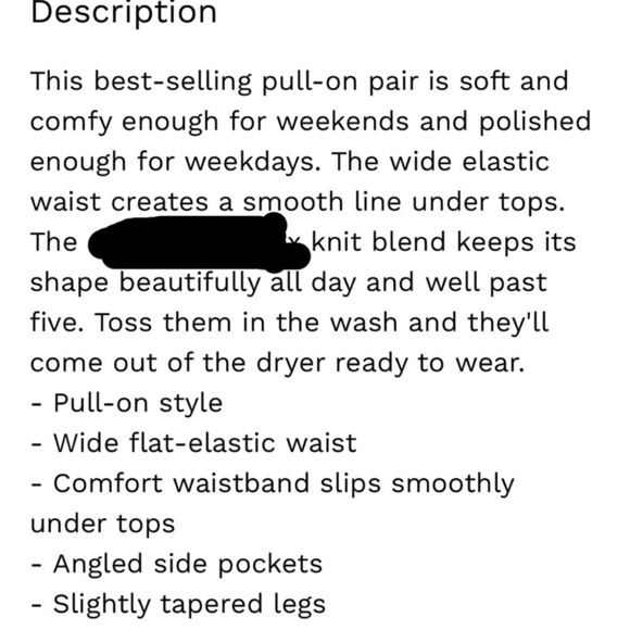 🆕 Tog Shop Everyday Knit Pull On Pants Vintage High Rise White Straight Leg - Picture 11 of 13